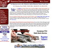 Tablet Screenshot of hometownfcu.org